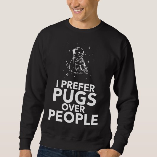 Ik heb liever Pugs dan mensen Classic T-Shirt 457 (Voorkant)