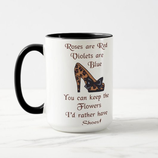 Ik heb liever schoenen mok (Links)