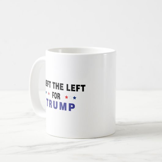 Ik heb links verlaten voor Trump Koffiemok (Voorkant links)