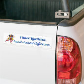 Ik heb Lipedema maar het definieert me niet Bumpersticker (Op Truck)
