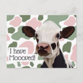 Ik heb lol en grappige aankondiging verplaatst briefkaart (Voorkant)