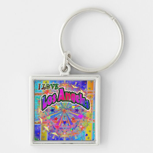 Ik HEB Los Angeles Cosmic Unity Sleutelhanger lief (Voorkant)