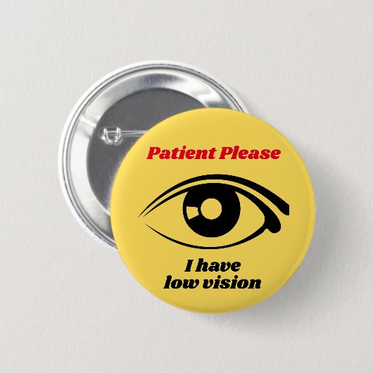 Ik heb Low Vision Yellow Button (Voorkant /achterkant)