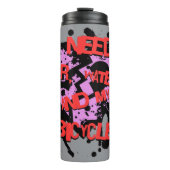 Ik heb lucht, water en mijn fiets thermische tuime thermosbeker (Voorkant)
