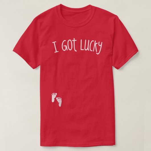 Ik heb Lucky, Funny Cute St T-shirt (Design voorkant)
