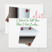 Ik heb Lucky Wenskaart Notitiekaartje (Voorkant / Achterkant)