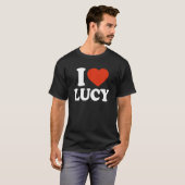 Ik heb Lucy gehoord, Red Heart Valentijn Love T-shirt (Voorkant volledig)