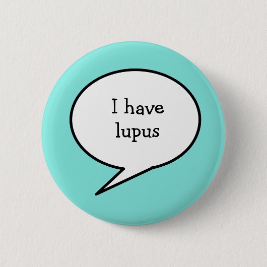 Ik heb Lupus, lichtblauw, verborgen ziektebewustzi Ronde Button 5,7 Cm (Voorkant)