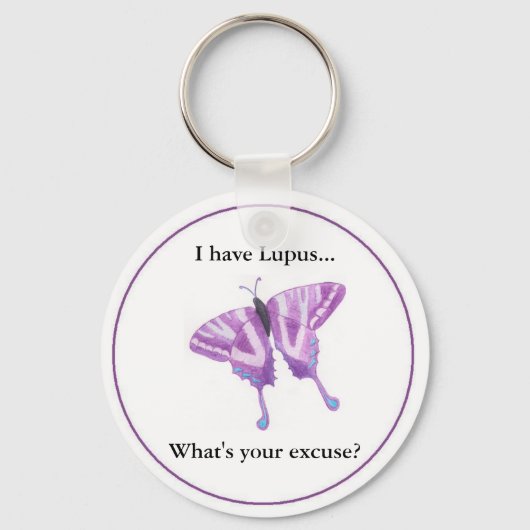 Ik heb Lupus... wat is je excuus? Sleutelhanger (Voorkant)
