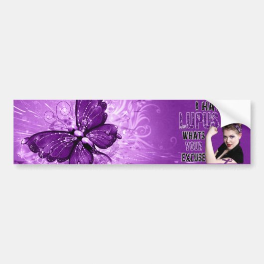 Ik heb LUPUS wat je excuus is Bumpersticker (Voorkant)