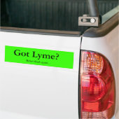Ik heb Lyme? Denk maar eens na.. Bumpersticker (Op Truck)
