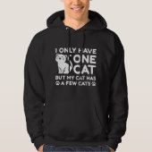 Ik heb maar één kat hoodie (Voorkant)