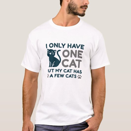 Ik heb maar één kat t-shirt (Voorkant)