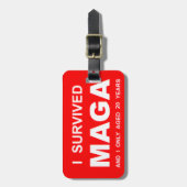 Ik heb MAGA overleefd Bagagelabel (Voorkant verticaal)