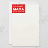 Ik heb MAGA overleefd Briefpapier (Voorkant)