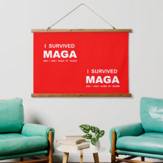 Ik heb MAGA overleefd Hangend Wandkleed