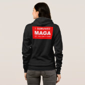 Ik heb MAGA overleefd Hoodie (Achterkant volledig)