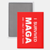 Ik heb MAGA overleefd Magneet (Voorkant / Achterkant)