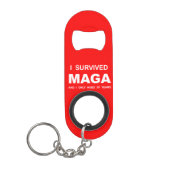 Ik heb MAGA overleefd Mini Flessenopener (Voorkant)