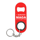 Ik heb MAGA overleefd Mini Flessenopener (Voorkant)