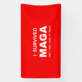 Ik heb MAGA overleefd Spandoek (Verticaal)