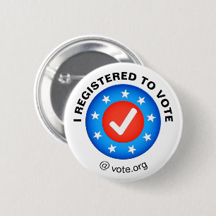 "Ik heb me bij de verkiezingen van 2020 laten regi Ronde Button 5,7 Cm