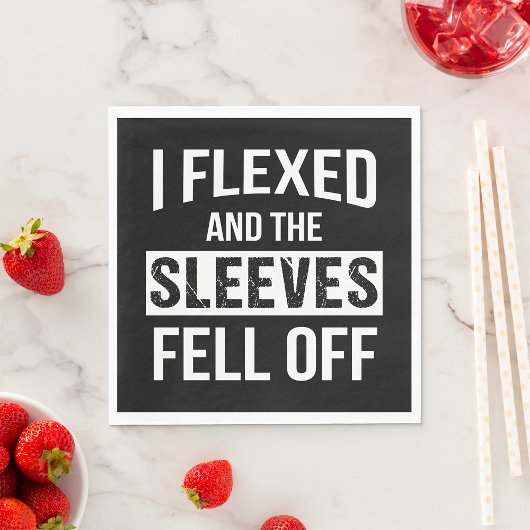 Ik heb me gebogen en de Sleeves raken weg Servet