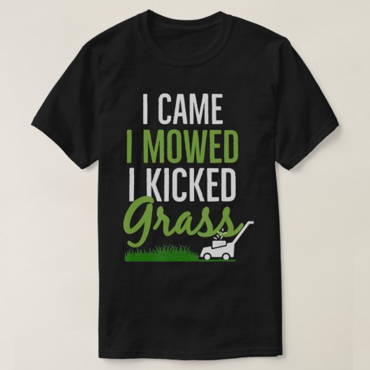Ik heb me laten bewegen... ik heb gras geschopt vo t-shirt (Design voorkant)