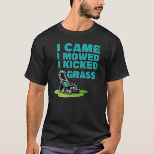 Ik heb me laten bewegen... ik heb grasgrasgrasmaai t-shirt