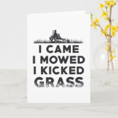 Ik heb me laten bewegen... ik heb grasgrasgrasmowe kaart (Gele Bloem)