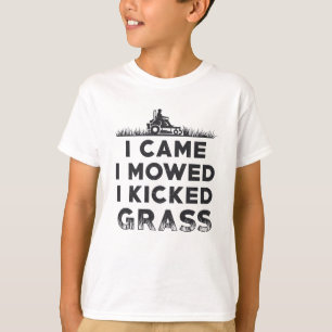 Ik heb me laten bewegen... ik heb grasgrasgrasmowe t-shirt