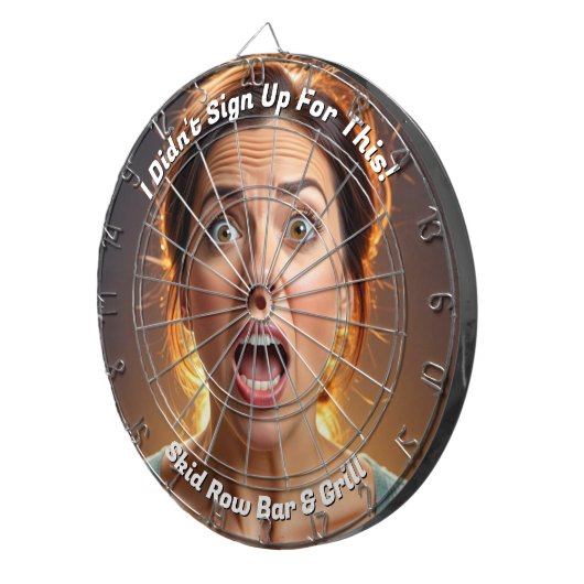 Ik heb me niet aangemeld voor dit grappige dartbord (Voorkant Rechts)
