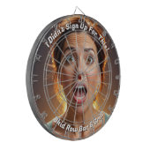 Ik heb me niet aangemeld voor dit grappige dartbord (Voorkant Links)