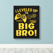 Ik heb me opgehouden tot Big Bro Canvas Afdruk (Insitu (Houten vloer))