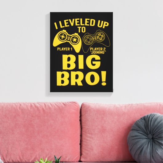 Ik heb me opgehouden tot Big Bro Canvas Afdruk (Insitu (Woonkamer))