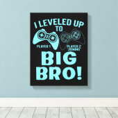 Ik heb me opgehouden tot Big Bro Canvas Afdruk (Insitu (Houten vloer))