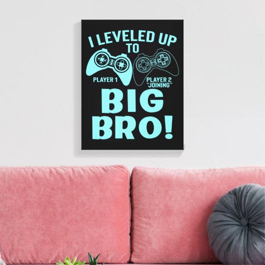 Ik heb me opgehouden tot Big Bro Canvas Afdruk (Insitu (Woonkamer))