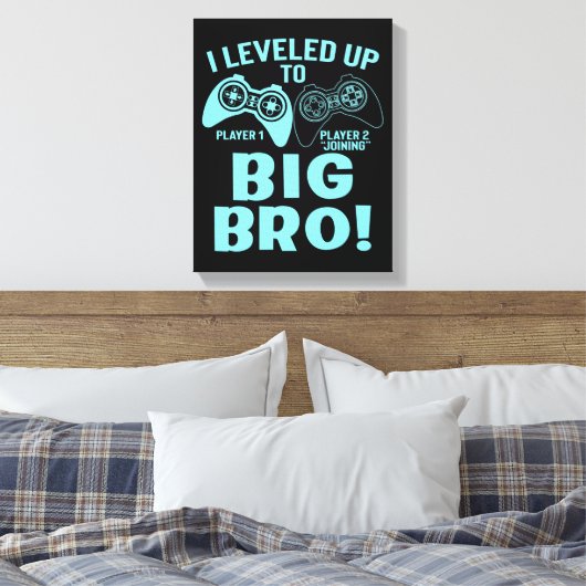 Ik heb me opgehouden tot Big Bro Canvas Afdruk (Insitu (Slaapkamer))