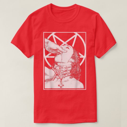 Ik heb me satan Unholy Nun Naughty Sey gekeerd T-shirt (Design voorkant)