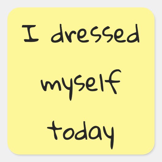 Ik heb me vandaag Stickers aangekleed (Voorkant)