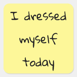 Ik heb me vandaag Stickers aangekleed