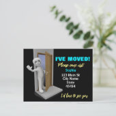 Ik heb me verplaatst, Aangepast Afbeelding Kaart, Briefkaart (Staand voorkant)