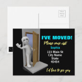 Ik heb me verplaatst, Aangepast Afbeelding Kaart, Briefkaart (Voorkant / Achterkant)