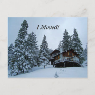 Ik heb me verplaatst. aankondigingskaart