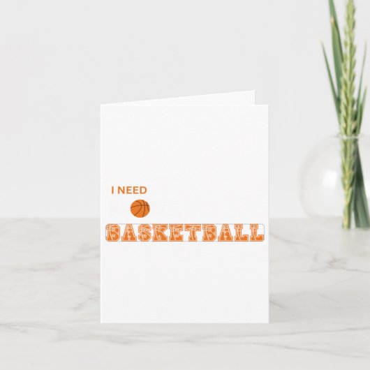 Ik heb meer basketbal nodig kaart (Voorkant)