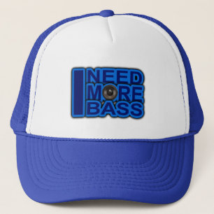 IK HEB MEER BASS blue Dubstep-dnb-Club-Djay NODIG Trucker Pet