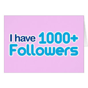 Ik heb meer dan 1000 volgers