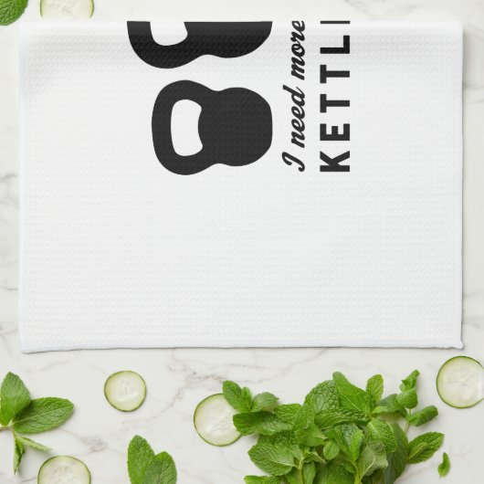 Ik heb meer Kettlebells nodig Theedoek (Gevouwen)