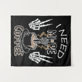 Ik heb meer koffiecadeaus nodig voor halloween wandkleed (Voorkant (horizontaal))