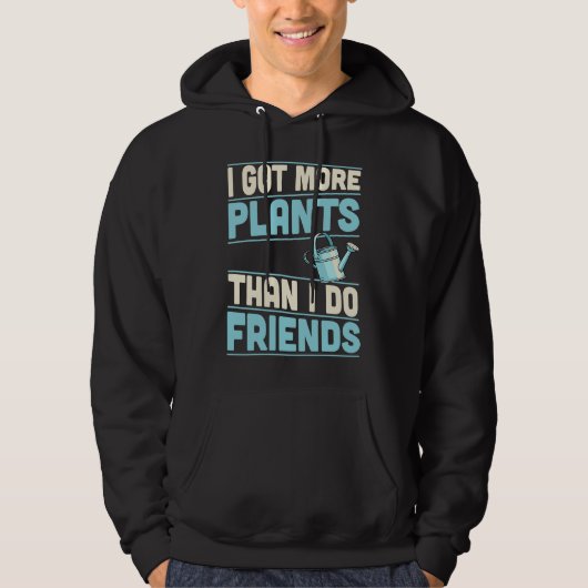 Ik Heb Meer Planten Dan Vrienden Introvert Hoodie (Voorkant)